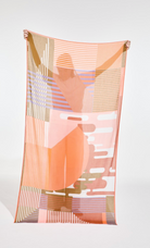 Cascade Scarf in Coral-Scarves and Wraps-MAPOESIE-Coral-OS-Mercantile Portland