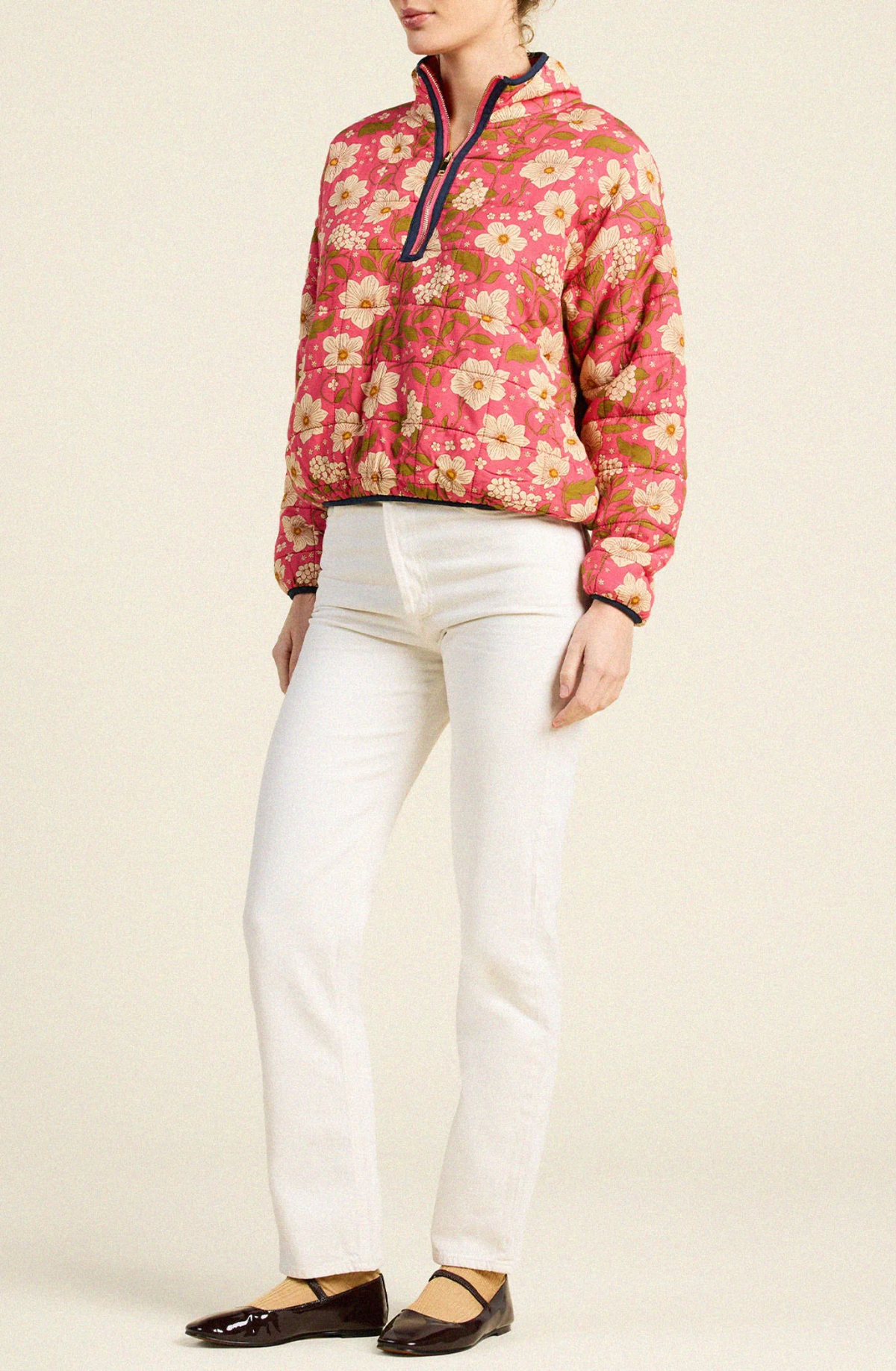 Casey Pull Over in Rose-Jackets-TROVATA-Rose-XS-Mercantile Portland
