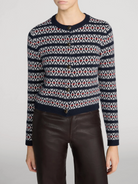 Cashmere Cardigan in Navy Fair Isle-Sweaters-Frame-Navy Fair Isle-XS-Mercantile Portland
