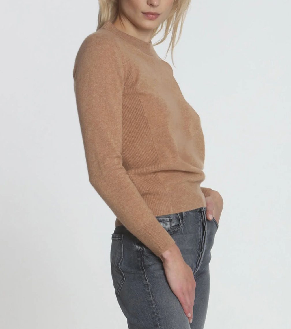 Cashmere Crew in Ginger-Sweaters-LABEL+THREAD-Ginger-XS-Mercantile Portland