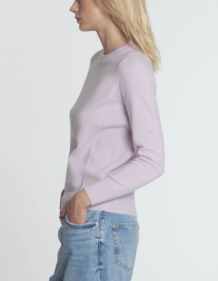 Cashmere Crew in Rose-Sweaters-LABEL+THREAD-Rose-XS-Mercantile Portland