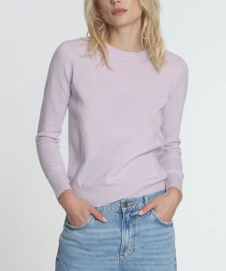 Cashmere Crew in Rose-Sweaters-LABEL+THREAD-Rose-XS-Mercantile Portland