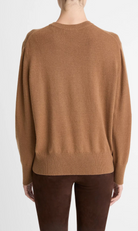 Cashmere Crew Neck Sweater-Sweaters-Vince-Cognac-XXS-Mercantile Portland