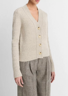 Cashmere Donegal Cardigan-Clothing-Vince-Biscuit Donegal-XXS-Mercantile Portland