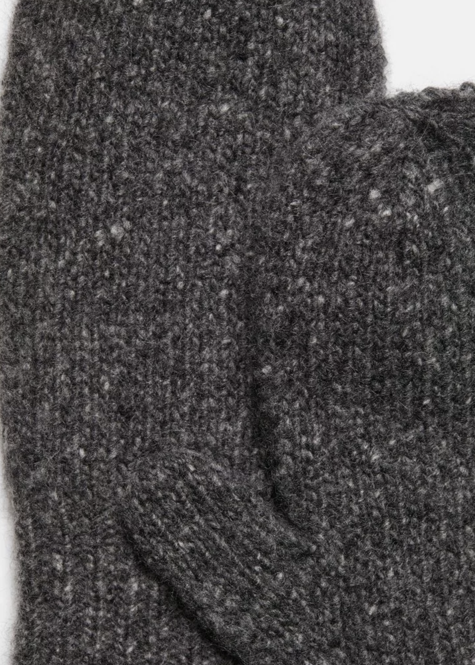 Cashmere Donegal Mitten-Accessories-Vince-Charcoal-OS-Mercantile Portland