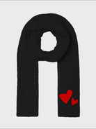 Cashmere Heart Travel Wrap-Scarves-White + Warren-Black-OS-Mercantile Portland