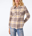 Cashmere Lumber Overshirt in Saffron Taupe-Shirts-KUJTEN-Saffron Taupe-2-Mercantile Portland