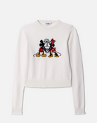 Cashmere Mickey Mouse Crewneck-Sweaters-Re/Done-Ivory-XS-Mercantile Portland
