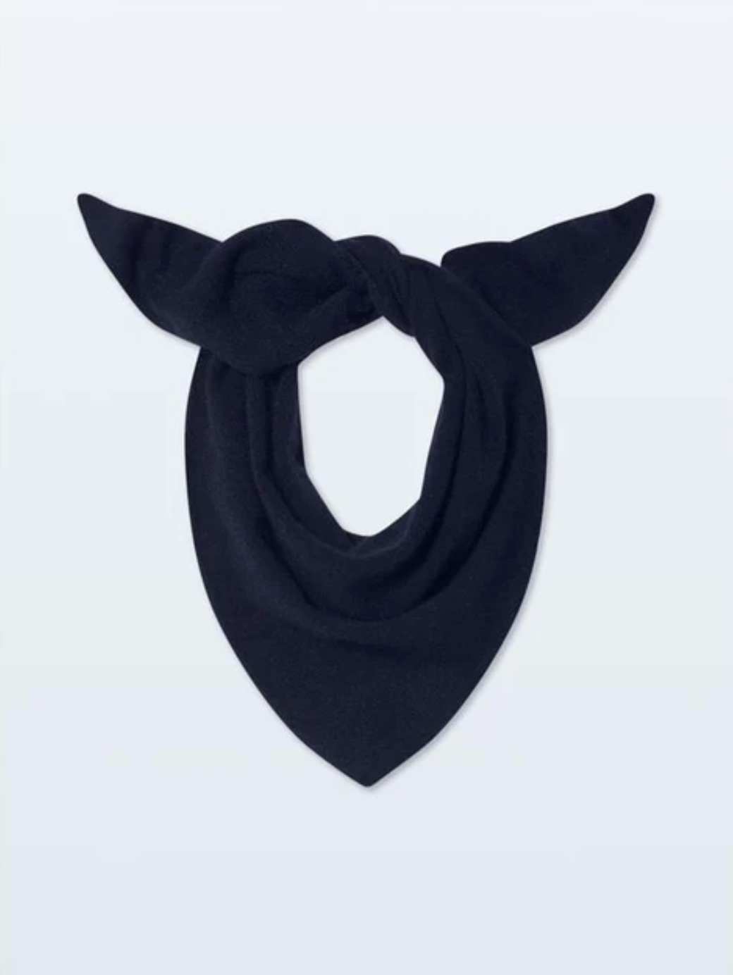 Cashmere Neckerchief in Deep Navy-Scarves and Wraps-White & Warren-Deep Navy-Mercantile Portland