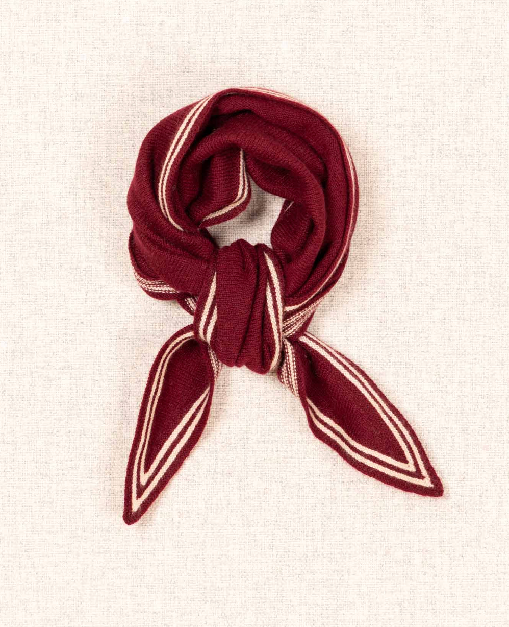 Cashmere Neckerchief in Wine-Scarves and Wraps-OATS & RICE-Wine-OS-Mercantile Portland