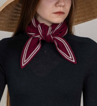 Cashmere Neckerchief in Wine-Scarves and Wraps-OATS & RICE-Wine-OS-Mercantile Portland