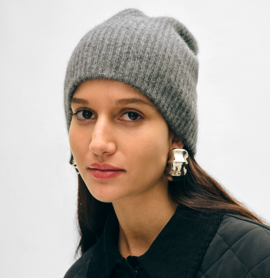 Cashmere Plush Rib Beanie-Accessories-White + Warren-Blue Dusk-OS-Mercantile Portland