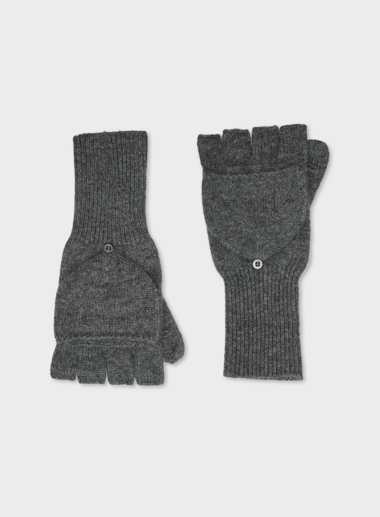 Cashmere Pop Top Gloves-Accessories-White & Warren-Graphite Heather-OS-Mercantile Portland