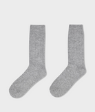 Cashmere Ribbed Sock-Socks-White & Warren-Grey Heather-OS-Mercantile Portland