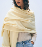 Cashmere Travel Wrap in Lemonade-Scarves and Wraps-White & Warren-Lemonade-Mercantile Portland
