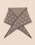 Cashmere Triangle Dot Neckerchief-Scarves and Wraps-OATS & RICE-Grey-OS-Mercantile Portland
