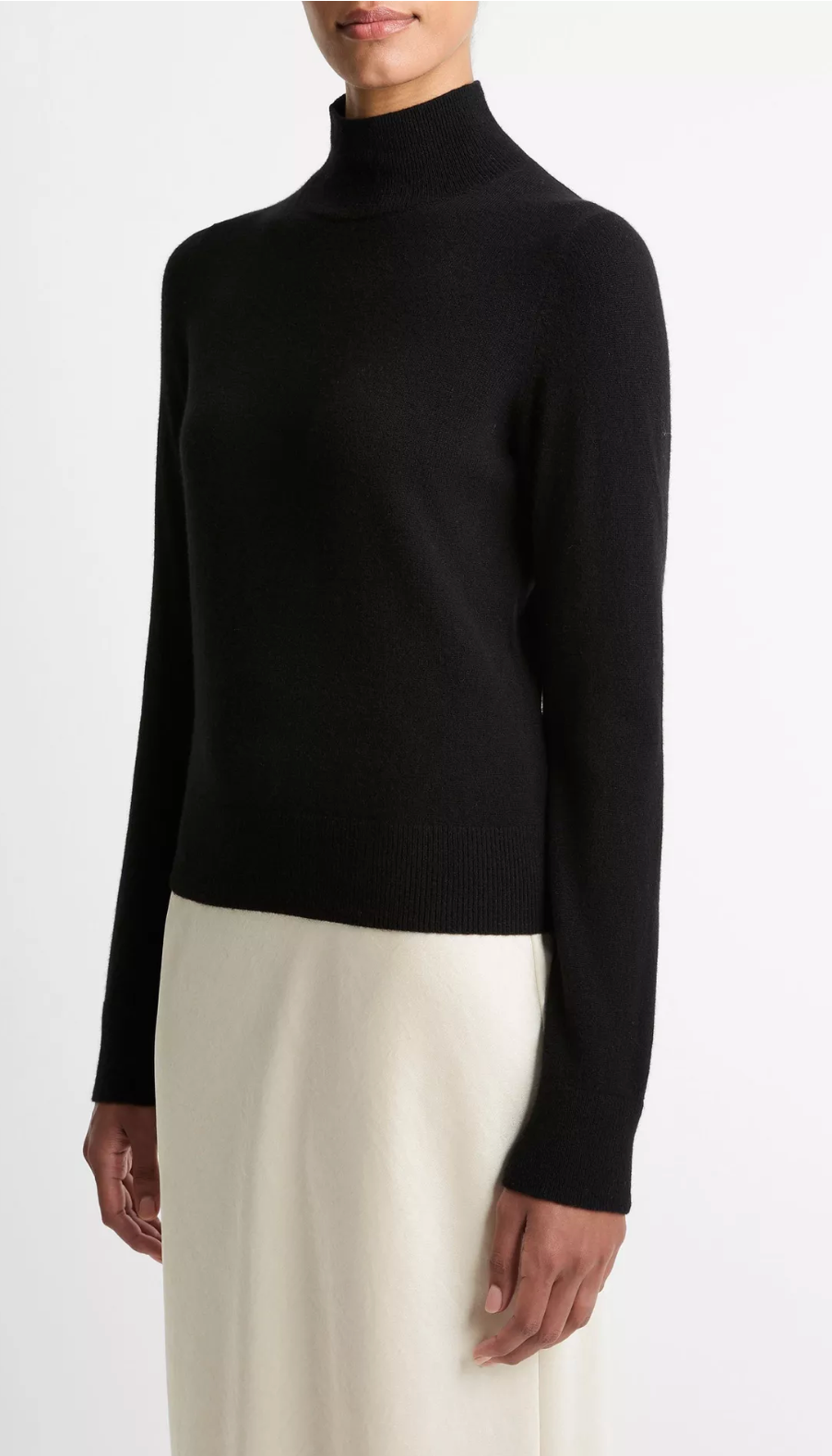 Cashmere Turtleneck Sweater-Sweaters-Vince-Black-XXS-Mercantile Portland