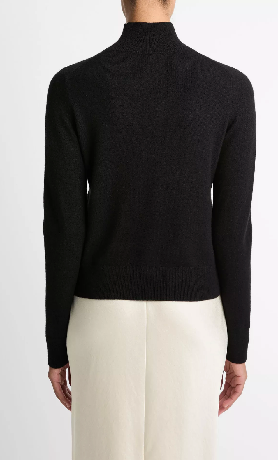 Cashmere Turtleneck Sweater-Sweaters-Vince-Black-XXS-Mercantile Portland