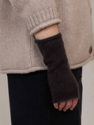 Cashmere Wrist Warmers Cocoa-Gloves-OATS & RICE-Cocoa-OS-Mercantile Portland