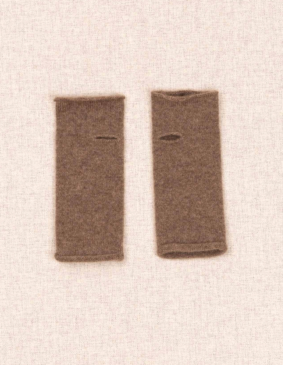Cashmere Wrist Warmers in Tan-Gloves-OATS & RICE-Tan-OS-Mercantile Portland