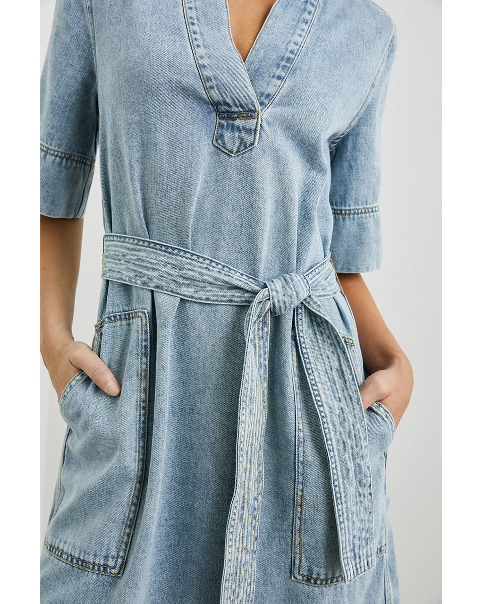 Chancey Dress-Clothing-Rails-Faded Indigo-XS-Mercantile Portland