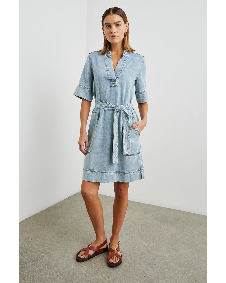 Chancey Dress-Clothing-Rails-Faded Indigo-XS-Mercantile Portland