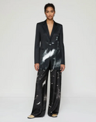 Charcoal Print Silk Riverside Pant-Clothing-Lafayette 148-Black Multi-XS-Mercantile Portland
