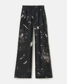 Charcoal Print Silk Riverside Pant-Clothing-Lafayette 148-Black Multi-XS-Mercantile Portland