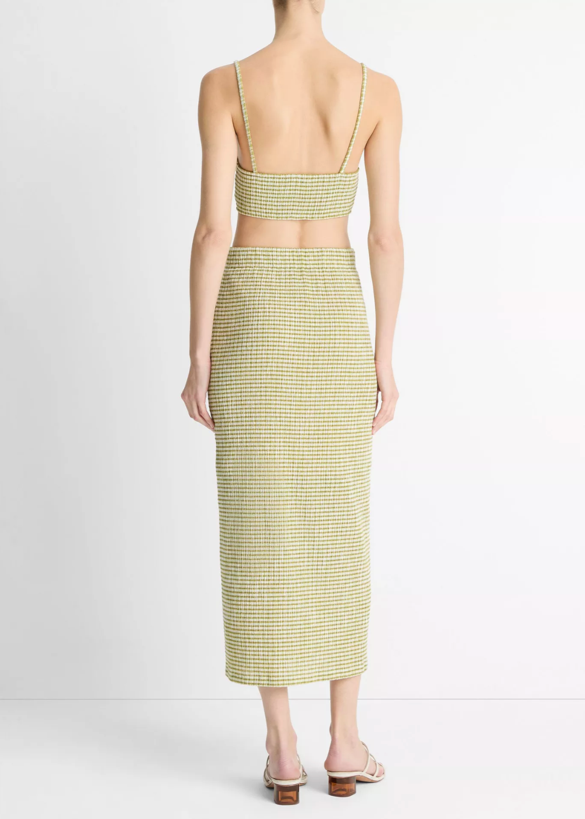 Checked Midi Skirt-Clothing-Vince-Herbaria Combo-XXS-Mercantile Portland