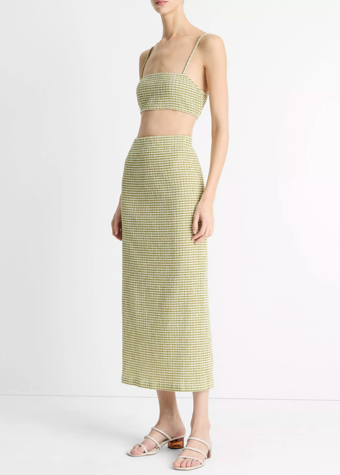 Checked Midi Skirt-Clothing-Vince-Herbaria Combo-XXS-Mercantile Portland