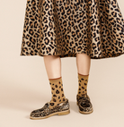 Cheetah Crew-Socks-HANSEL FR BASEL-Ochre-OS-Mercantile Portland