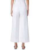Chiara High-Rise Stretch Wide Jeans-Clothing-Akris Punto-Cream • Akris Punto-2-Mercantile Portland