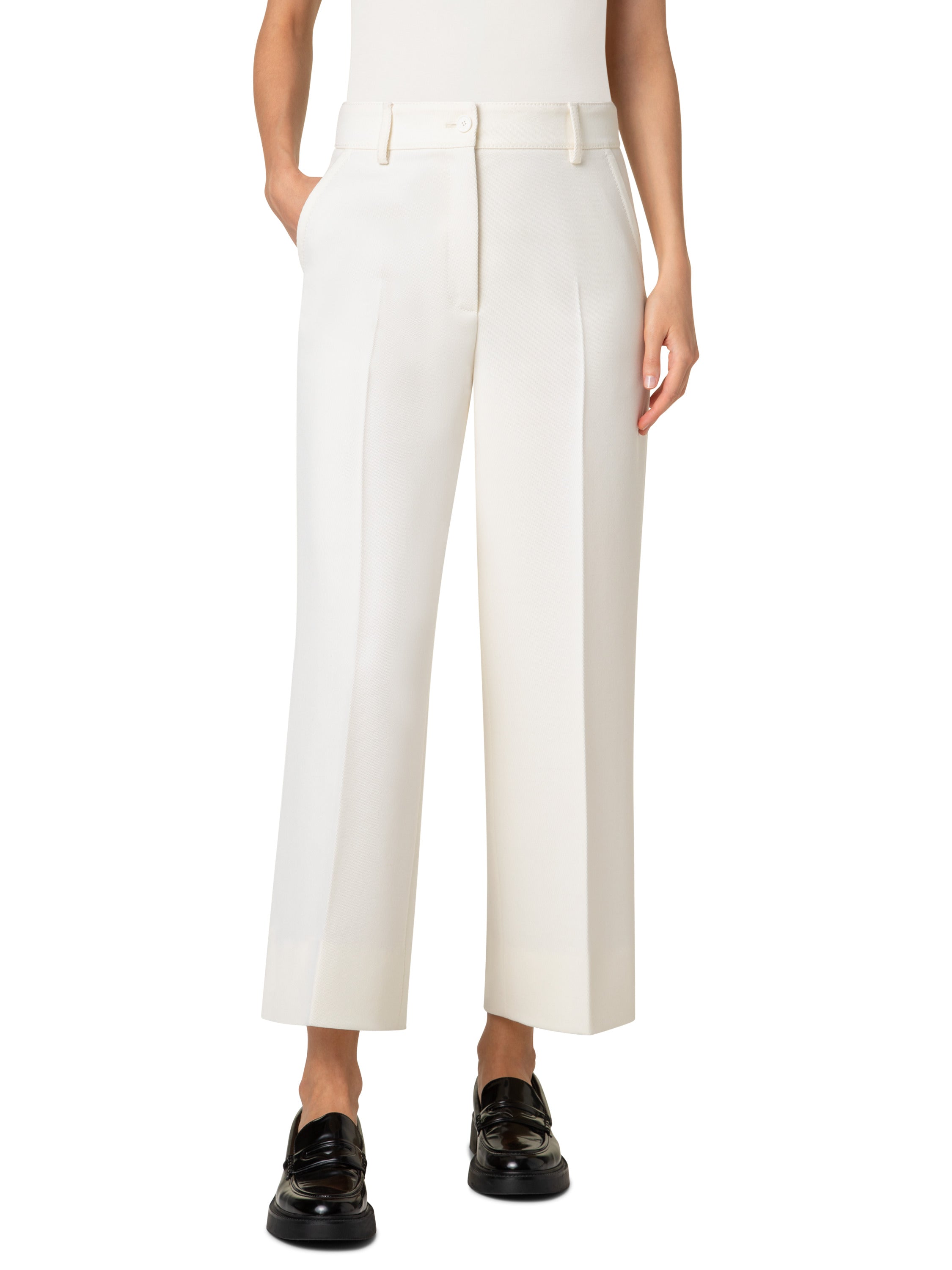 Chiara Pants-Pants-Akris Punto-Cream-2-Mercantile Portland