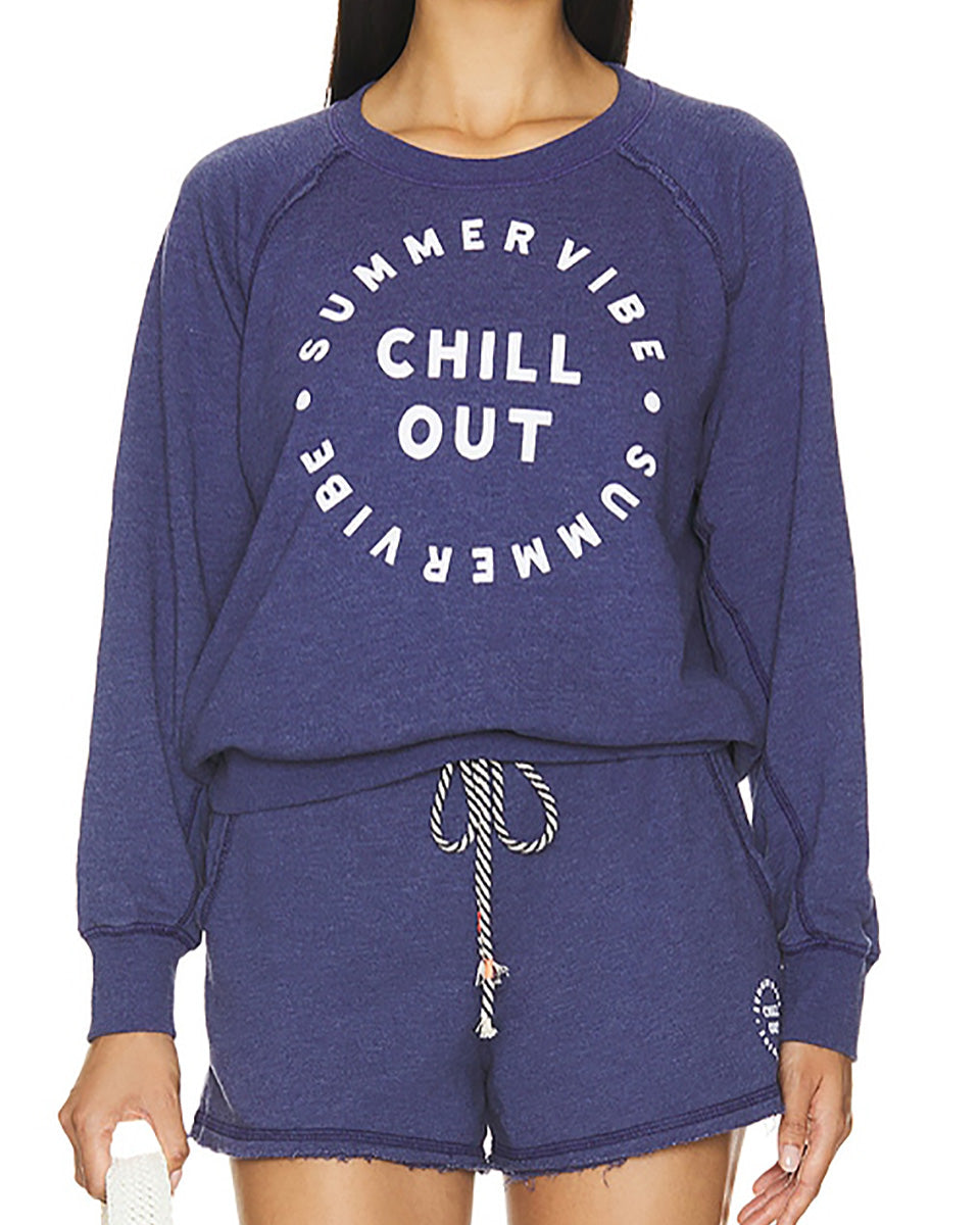 Chill Out Raglan Sweatshirt-Clothing-Sundry-Deep Sea Navy-XS-Mercantile Portland