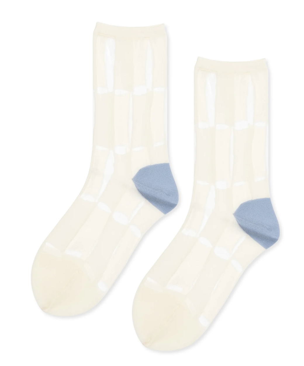 Chucks Sheer Crew Sock in White-Accessories-Hansel from Basel-White-OS-Mercantile Portland
