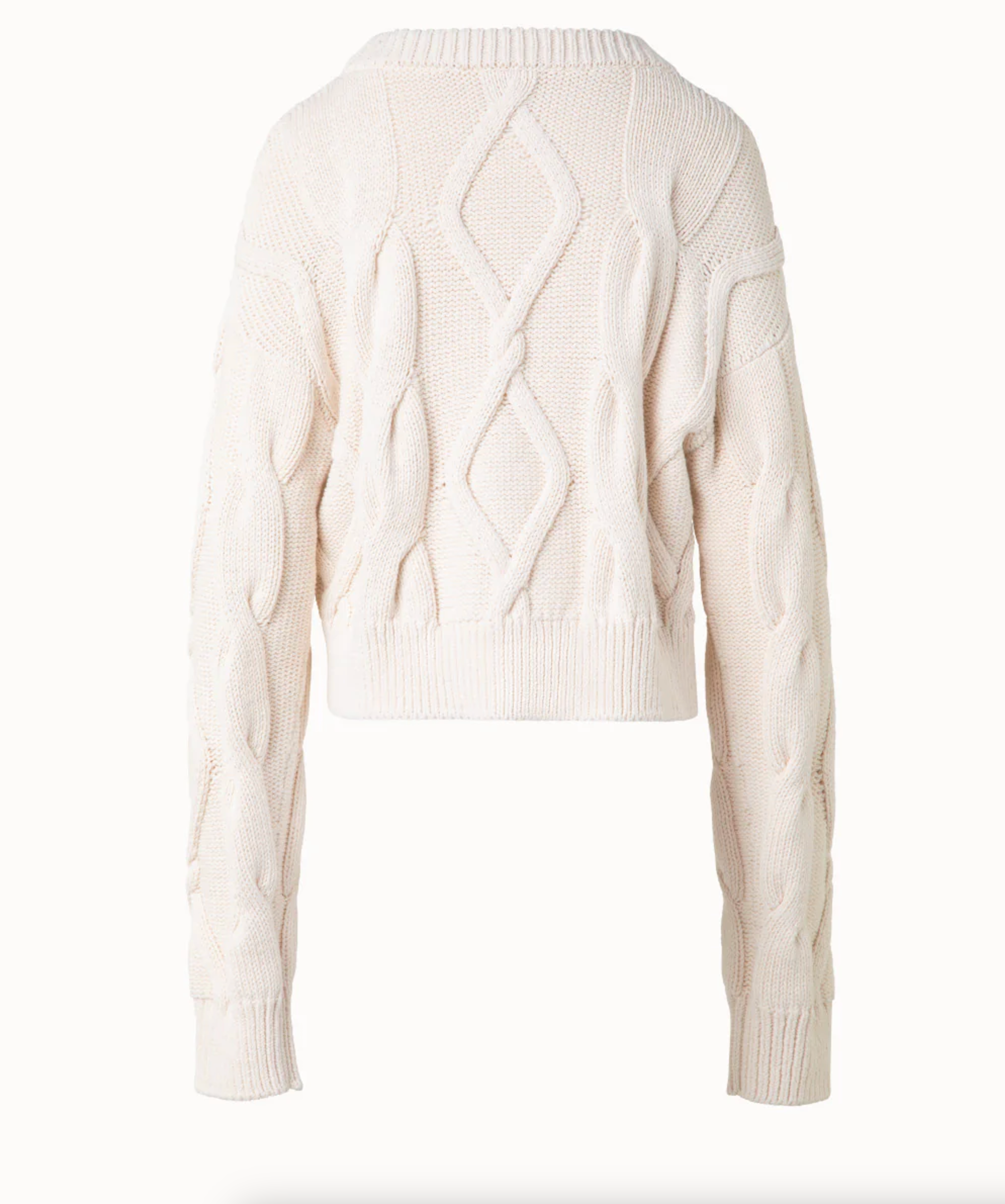 Chunky Knit Crewneck Sweater-Denim-Akris Punto-Akris Cashew-2-Mercantile Portland