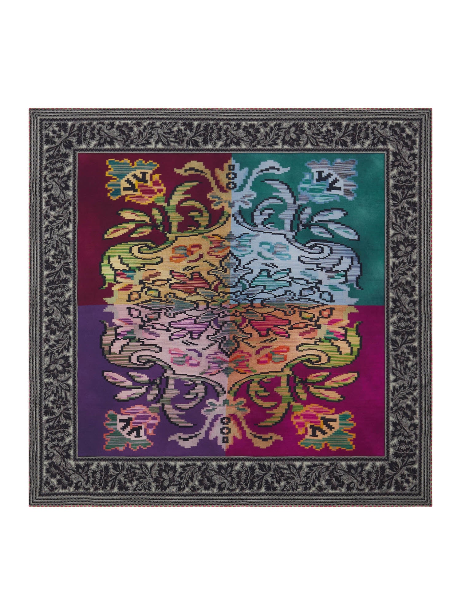 Cialda Double-Face Silk Scarf-Scarves and Wraps-Pierre-Louis Mascia-Multi-OS-Mercantile Portland