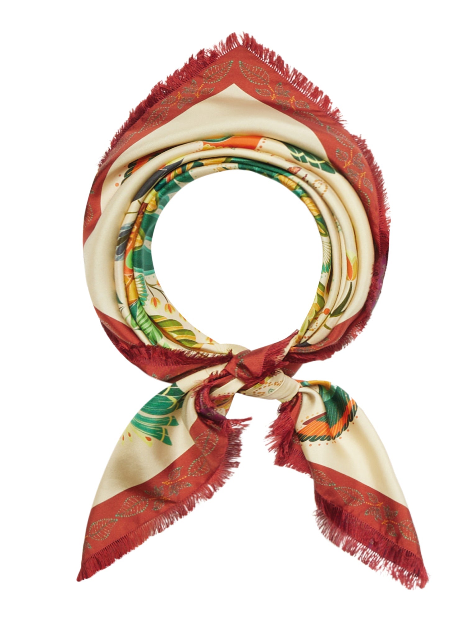 Cialda Reversible Scarf-Accessories-Franco Ferrari-Raspberry / Rust-OS-Mercantile Portland