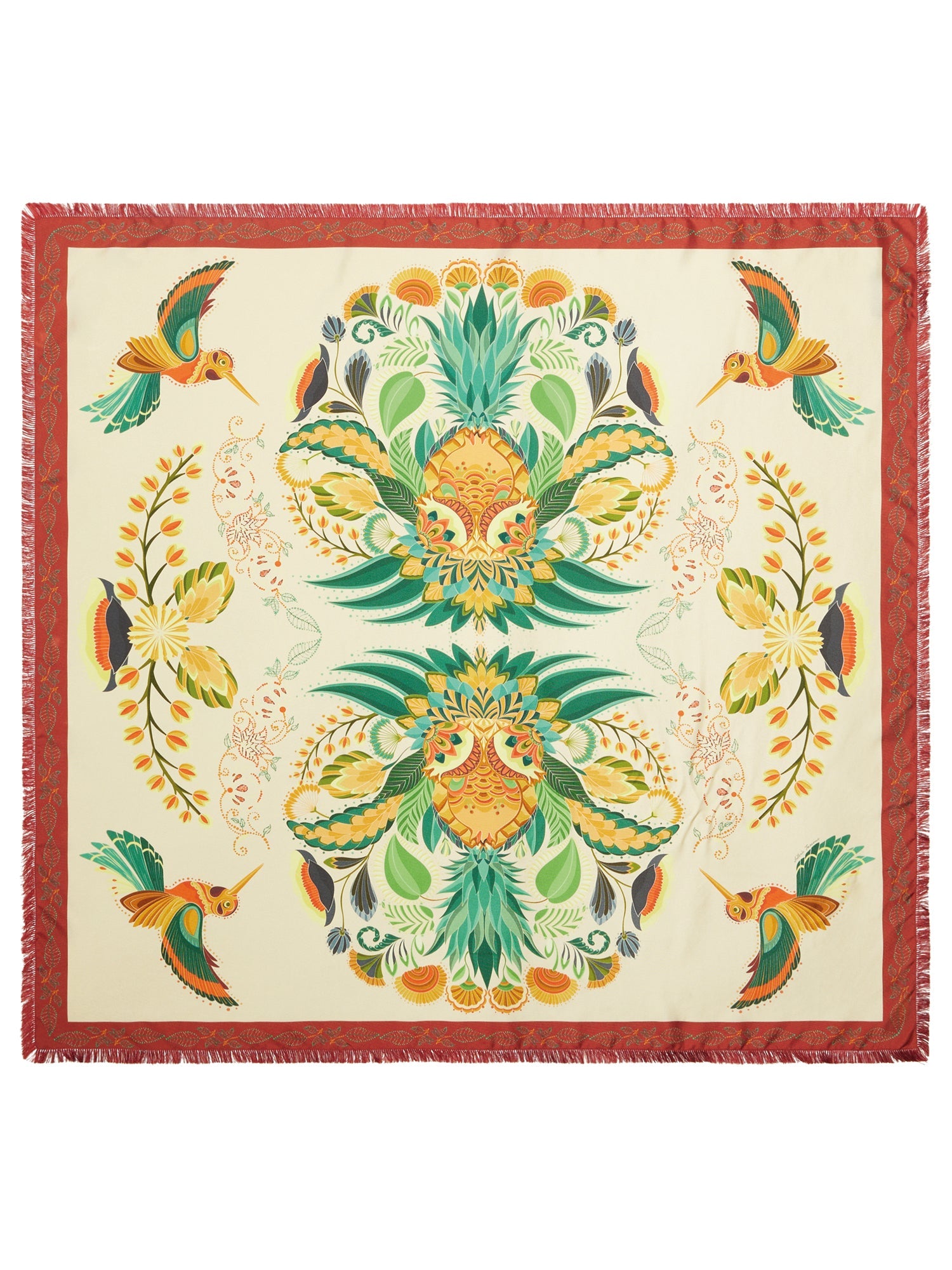 Cialda Reversible Scarf-Accessories-Franco Ferrari-Raspberry / Rust-OS-Mercantile Portland