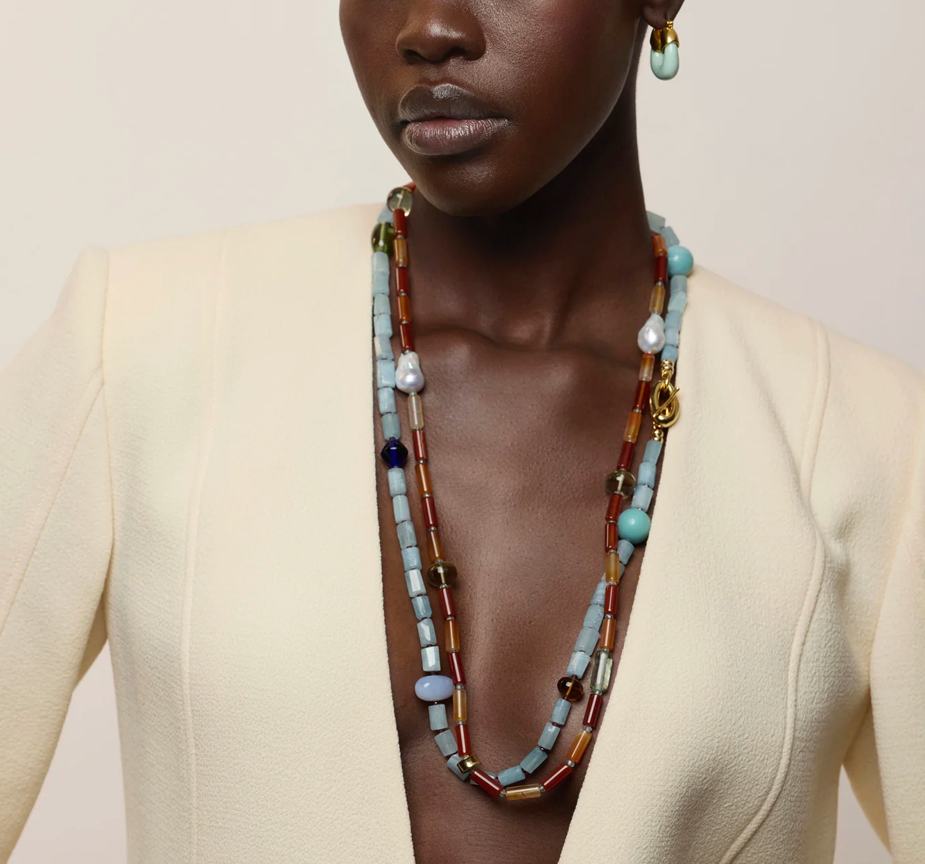 Circo Necklace in Blue Mist-Jewelry-Lizzie Fortunato-Blue Mist-OS-Mercantile Portland