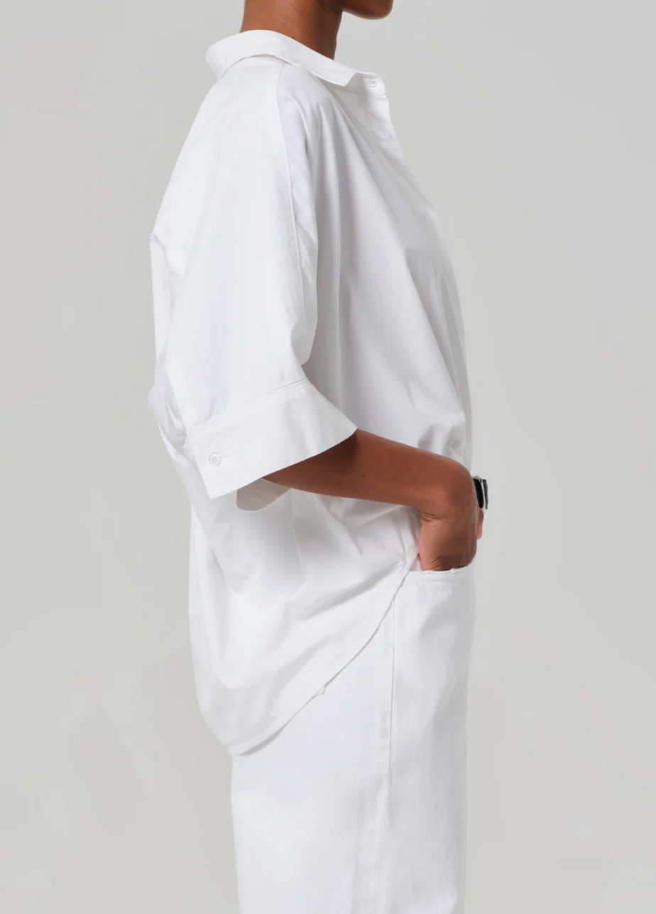 Clair Origami Shirt-Clothing-Citizens of Humanity-Optic White-XS-Mercantile Portland