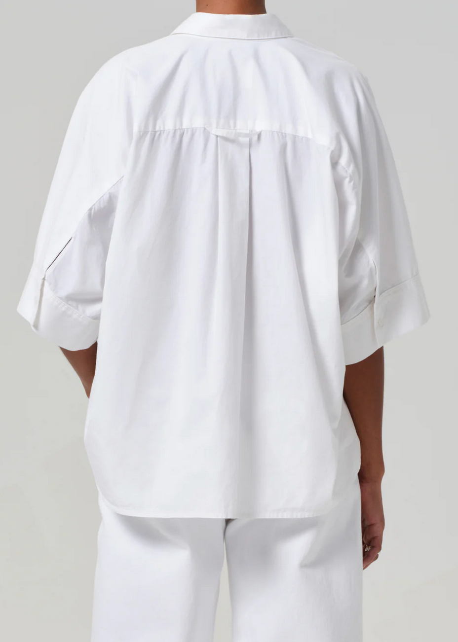 Clair Origami Shirt-Clothing-Citizens of Humanity-Optic White-XS-Mercantile Portland