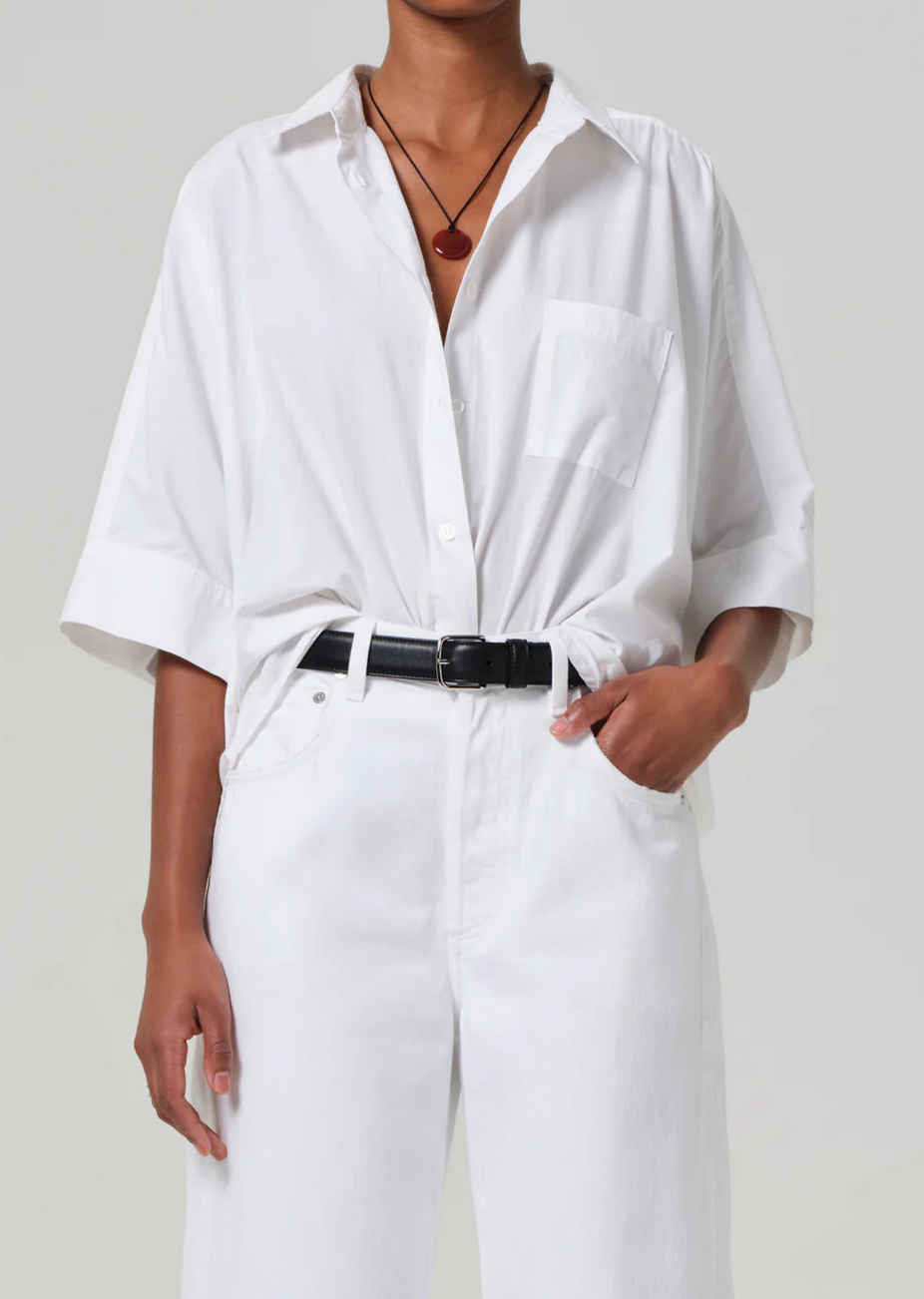 Clair Origami Shirt-Clothing-Citizens of Humanity-Optic White-XS-Mercantile Portland