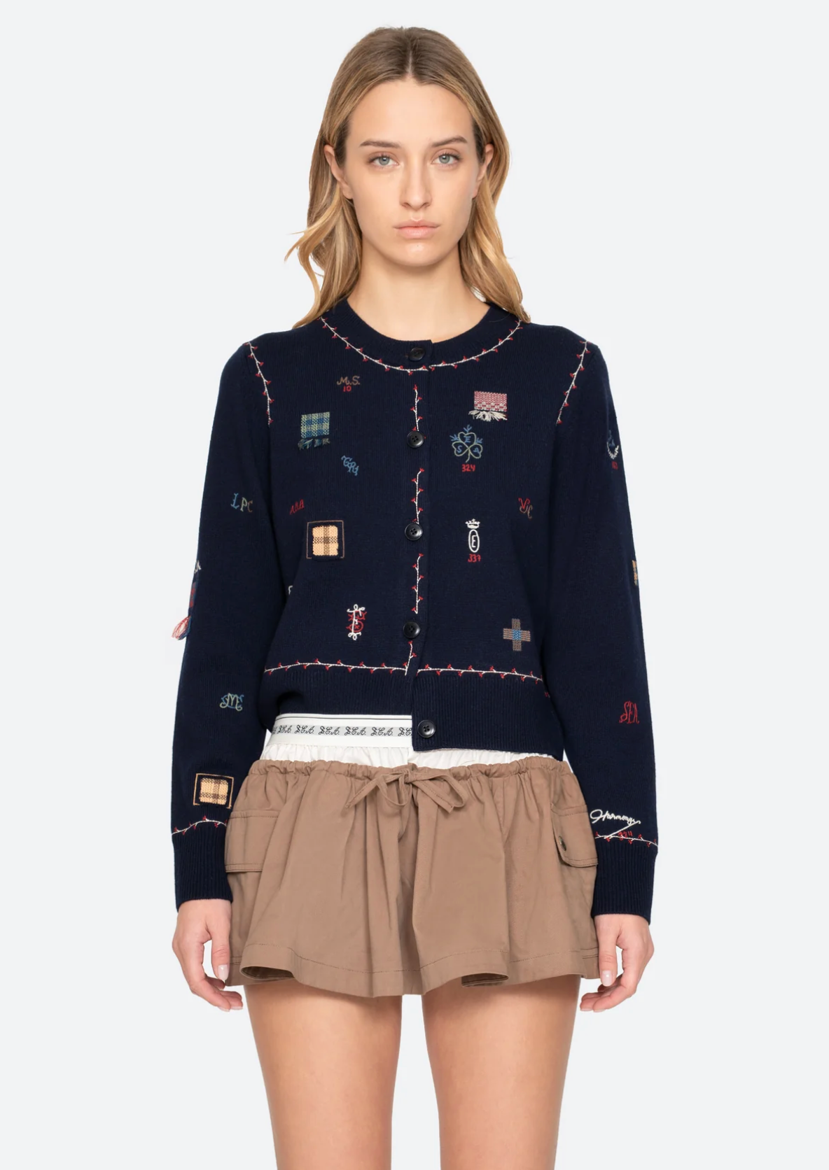 Claira Cardigan-Sweaters-SEA NEW YORK-M-Navy-Mercantile Portland