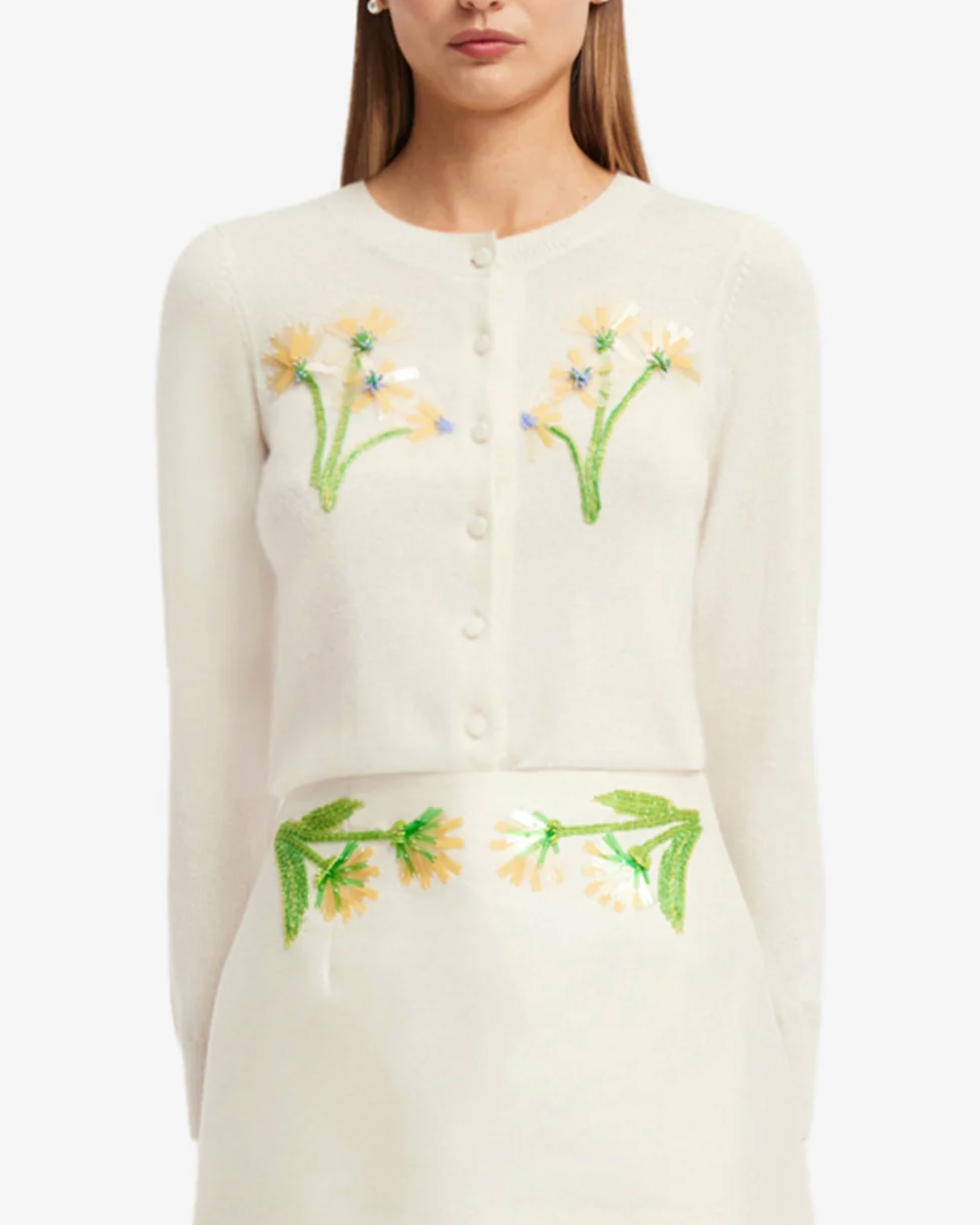 Claire Embellished Cardigan-Sweaters-LEO LIN-Wildflower-4-Mercantile Portland