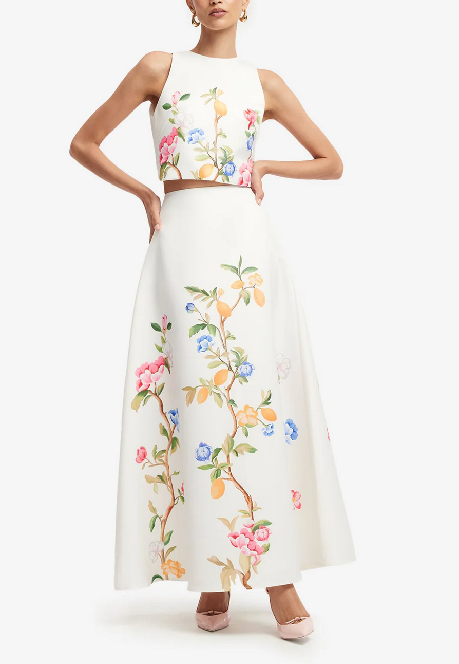 Clara Maxi Skirt-Skirts and Shorts-LEO LIN-Snow-4-Mercantile Portland
