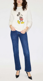 Classic Mickey Mouse Crewneck-Tops-Re/Done-Vintage White-XS-Mercantile Portland
