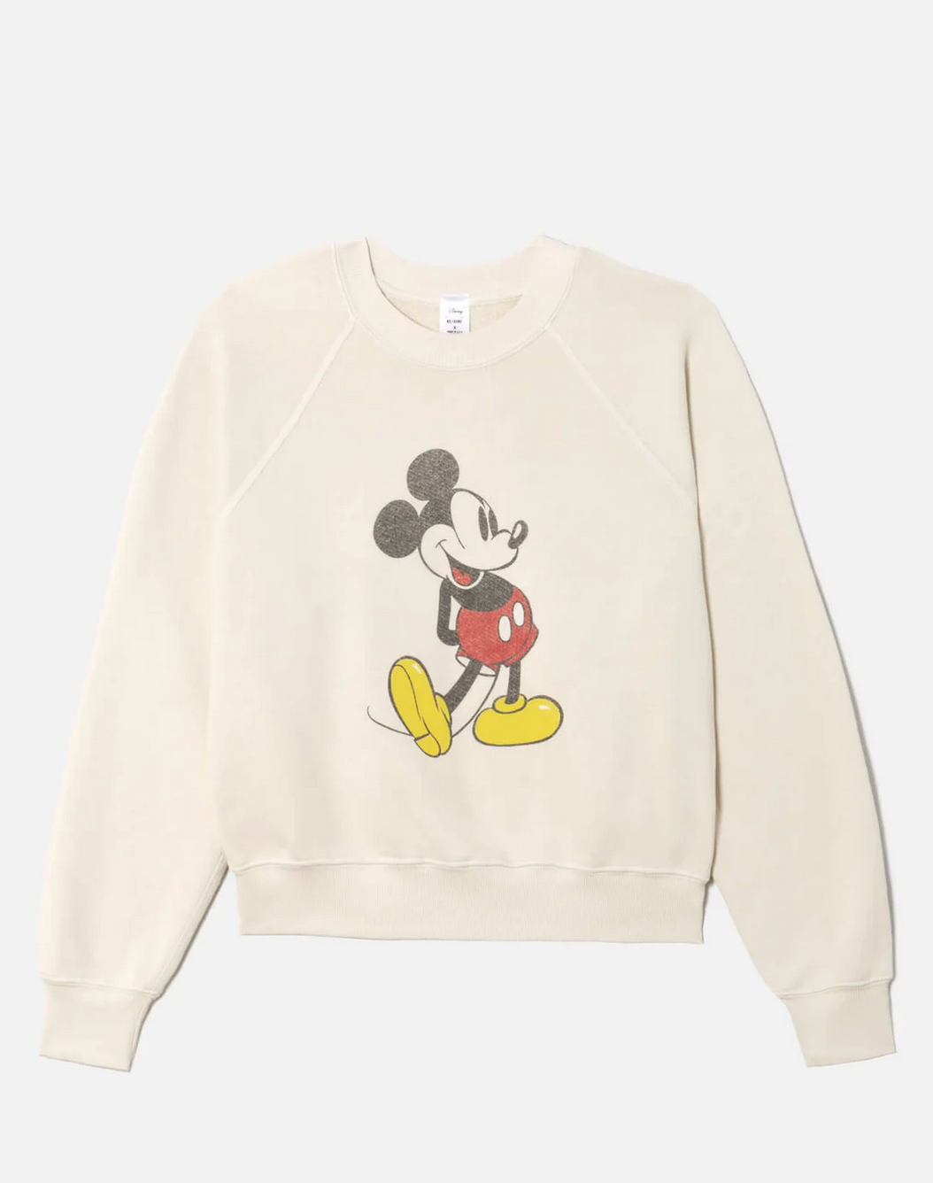 Classic Mickey Mouse Crewneck-Tops-Re/Done-Vintage White-XS-Mercantile Portland