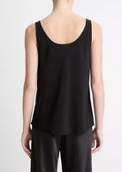 Classic Silk Bias Cami Tank-Clothing-Vince-Black-XXS-Mercantile Portland