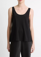 Classic Silk Bias Cami Tank-Clothing-Vince-Black-XXS-Mercantile Portland